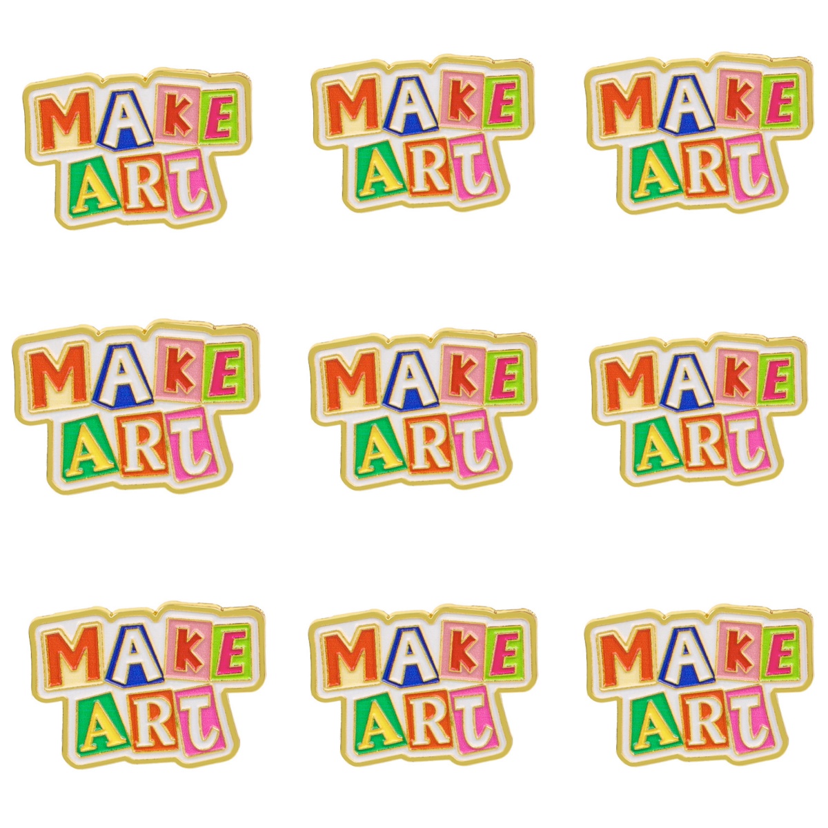 Set di 9 spille smaltate MAKE  - Jewelry Making Quotes recensione e prezzo